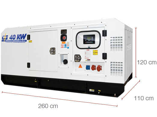 PLANTA EL�CTRICA 40 KW AC�STICA