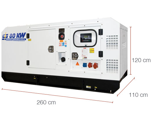 PLANTA EL�CTRICA 80 KW AC�STICA